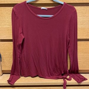 Olivia Rae long sleeve blouse w/ tie